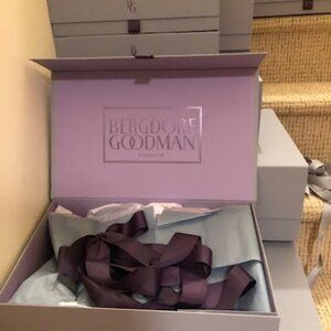 Grey Bergdorf Goodman Gift Box Size 15" L x 10" W x 6" H